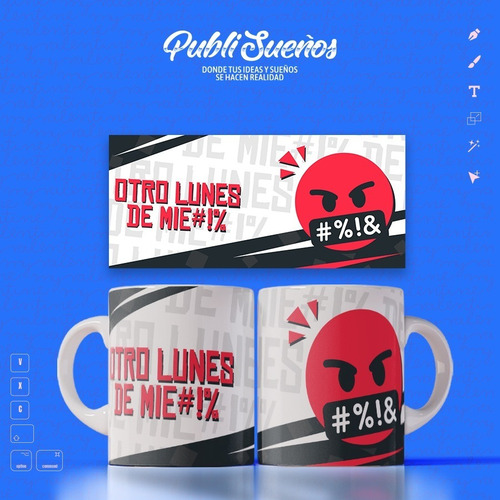 Imagen 4 de 10 de Plantillas Odio Los Lunes / Cod0136