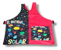 Comprar Bata Mandil Para  Maestra Educadora Sistema Solar  