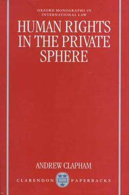 Libro Human Rights In The Private Sphere - Andrew Clapham