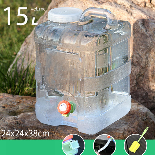 Qmx Recipiente De Almacenamiento De Agua Con Grifo 15l 15l