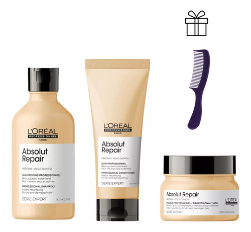 Kit Tratamiento Reparacion Cabello Dañado Y Seco  Loreal