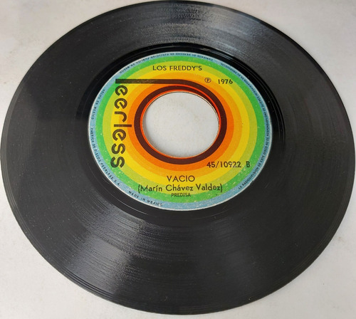 Los Freddy's - Llorame / Vacio Single Lp (Usado)