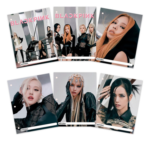 Backpink Kpop - Separadores Asignaturas De Carpeta X 6