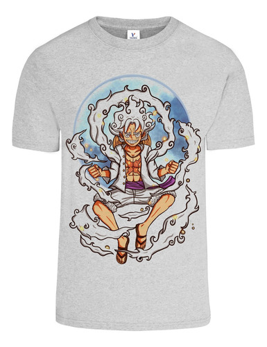 Playera Luffy Nika Gear 5 Luna Colores