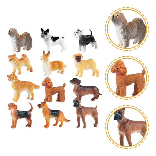 Nuevo Juguetes For Niños, Modelo De Cachorro, Estatua, 12