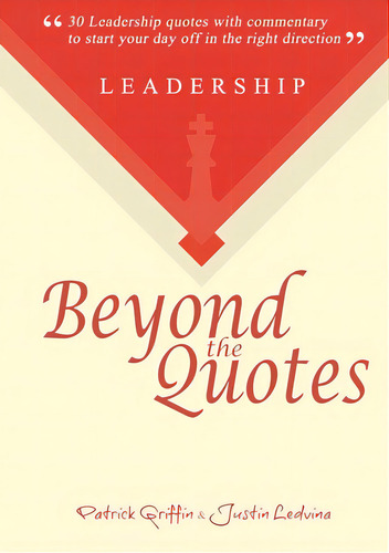 Leadership Beyond The Quotes, De Ledvina, Justin. Editorial Lulu Pr, Tapa Blanda En Inglés