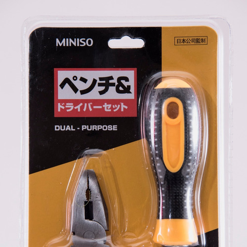 Kit Herramientas Set Destornillador Doble Pinza Presion