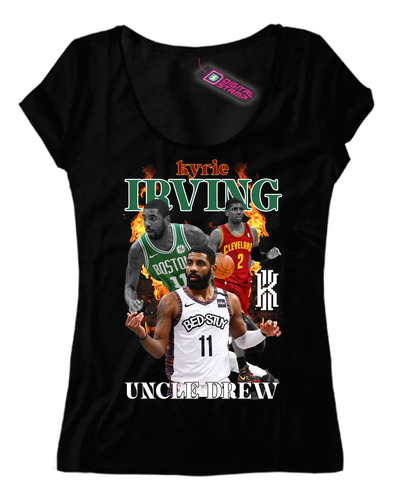 Remera Mujer Boston Cleveland Kyrie Irving Uncle Drew Nba15 