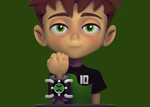 Imagen 1 de 4 de Ben 10 Reboot Bust- Figura Plastica