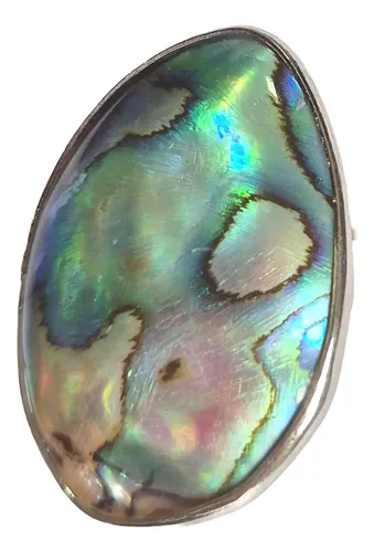Anel Abalone Natural Grande