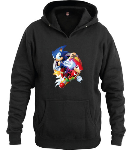 Polerón Estampado Sonic, Eggman, Miles, Knuckles, Romanosmodas