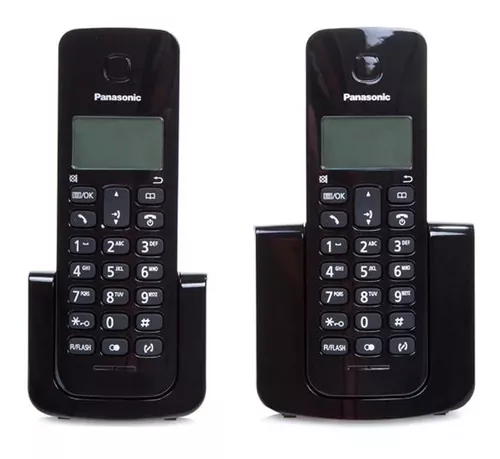 Teléfonos Inalámbricos Panasonic Kx-Tgb112meb Color Negro 2 Piezas