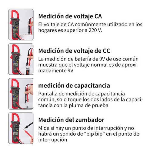Aneng St201 Multímetro De Pinza Digital 4000 Cuentas