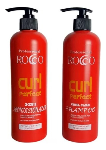 Rocco® Shampoo+acondicionador Curl Perfect Cabello Crespo 