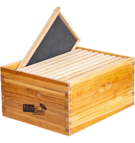 Caja De Colmena De 10 Marcos Langstroth Caja Profunda D...