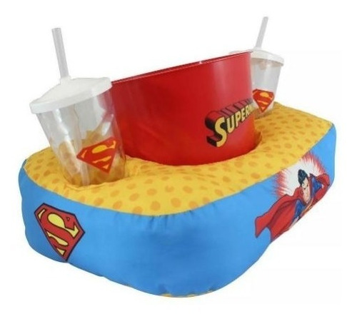 Kit Pipoca Com Almofada Superman