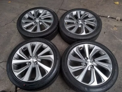 Rines Hyundai Accent+kia Rio Originales Rin 17 4/100 Gris Perla