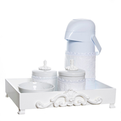 Kit Higiene Provence Com 5 Peças E Capa Quarto Bebê