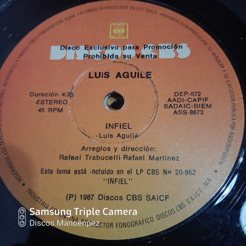 Simple Luis Aguile Discos Cbs C12