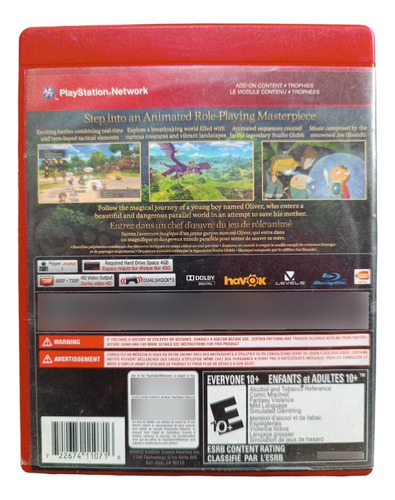 Ni No Kuni Wrath Of The White Witch Play Station 3 Ps3 (Usado)