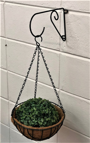Imagem 2 de 4 de 3x Suporte Suspenso Para Pendurar Vaso Planta Parede