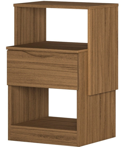 Mesa De Luz 1 Cajon - Altura Regulable Hasta 70 Cm - Berlim