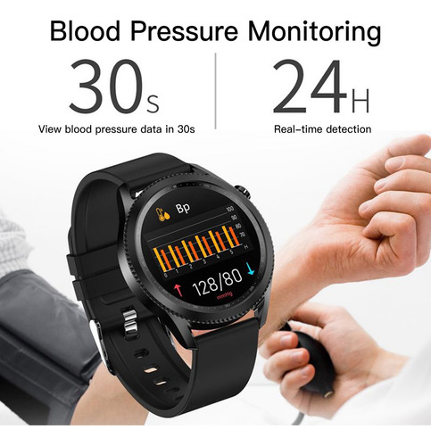 Smartwatch Reloj Deportivo Inteligente Reloj Negro