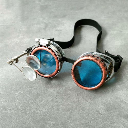 5 Mujeres Hombres Steampunk Gafas Fiesta Lupa Ocular Foto