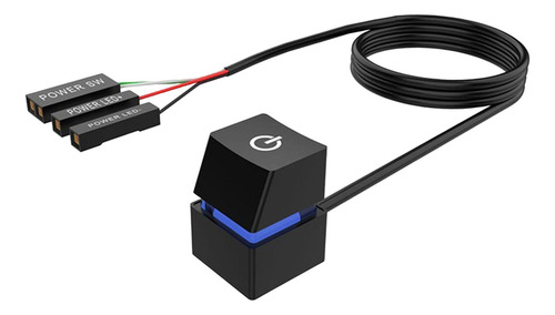 Interruptor Móvel De Mesa Com Cabos Pc Placa-mãe Botão A
