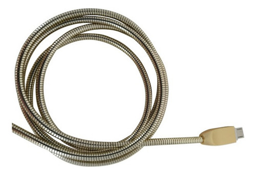 Cabo De Dados Micro Usb V8 1m Metálico Max-0313 Cor Dourado