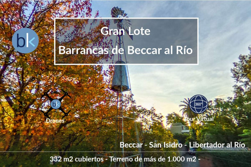 Gran Lote De Más De 1.000 M2    Sólida Construcción De 330 M2  - Libertador Al Río -  Gran Potencial !