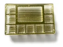 Comprar Charola Inserto Chocolates Trufas 9 Cav Cuadrado Dorado 9pz