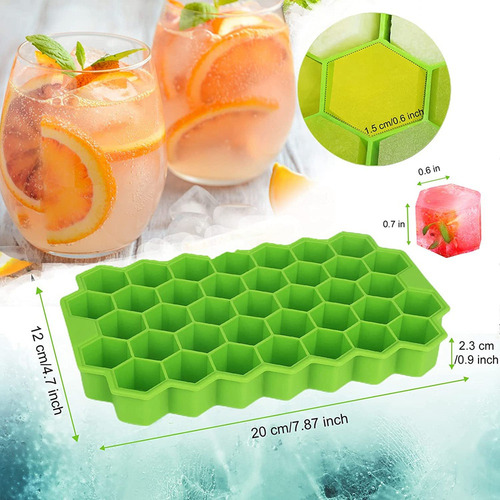 Bandeja De Hielo, Paquete De 4 Bandejas De Hielo De Silicona