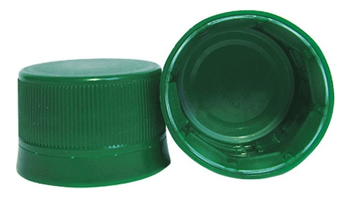 Tampa Plástica Com Lacre P/ Garrafa Pet 28mm Verde 500un