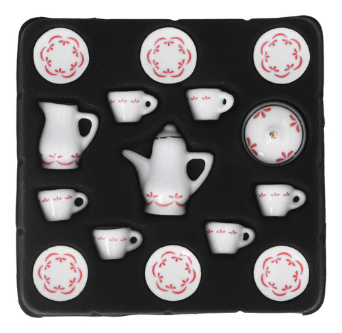 Juego De Tazas De Té Dollhouse 1:12 De Simulación De Cerámic