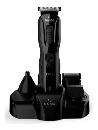 Cortadora Pelo Gama T923 Trimmer Balck Titanium Inalambrica