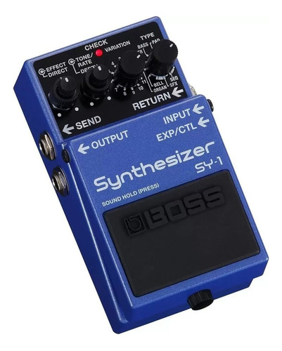 Pedal de efeito Boss Synthesizer SY-1  azul