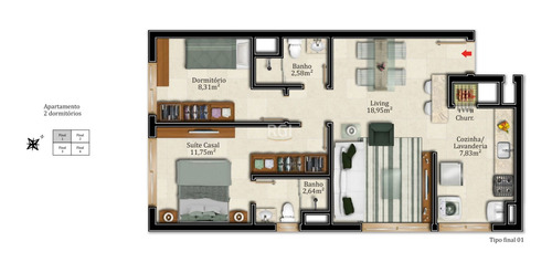 Imagem 2 de 5 de Apartamento - Santana - Ref: 427671 - V-pj4768