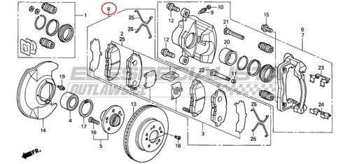 Pastilla De Freno Delantera Honda Element 2003