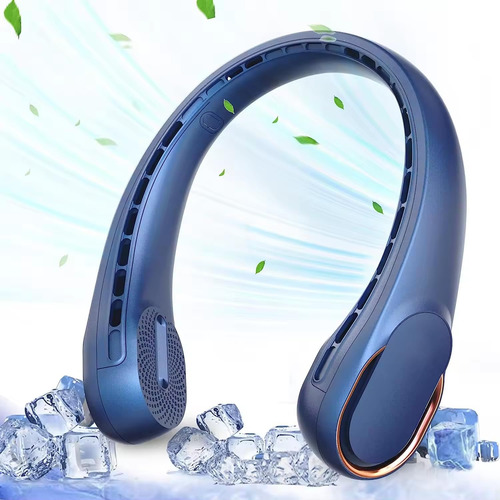 Ventilador Portátil De Cuello Manos Libres Con Flujo De Aire