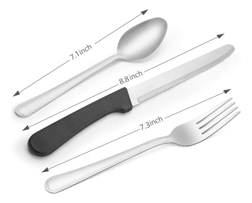 Juego De 36 Cubiertos De Acero Inoxidable Para Cena
