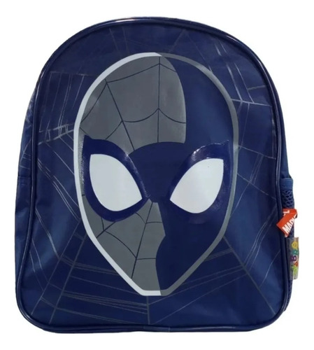 Mochila Infantil Espalda 12 P Jardin Spiderman Hombre Araña Color Azul Oscuro Diseño De La Tela Poliéster