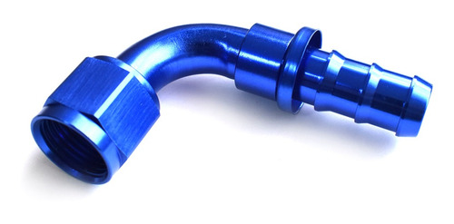 Acople Conexión Push On Hose 90° An12 Azul Ftx Fueltech