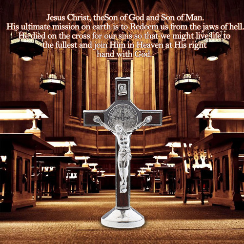 - 3 Piezas Crucifijo Cristo Estatua Cruz Coche Pared