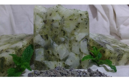 Jabon Antiseptico-tonificante-refrescante De Lavanda-menta