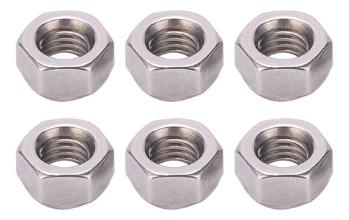 Porca Sextavada 3/8mm Zincada Branca Brilhante 1000 Un