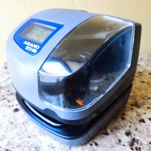 Reloj Checador Autom tico electr nico Amano Tcx 90 Env o gratis