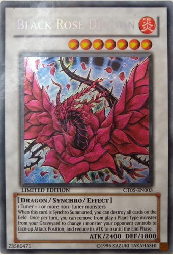 Yugioh! Black Rose Dragon Ct05-en003