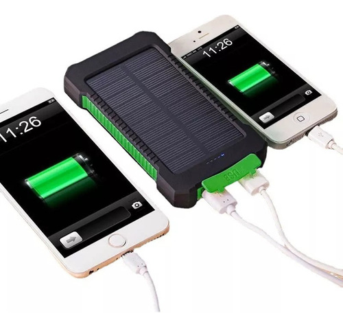 Banco De Energía Solar Top, Resistente Al Agua, 20000 Mah, 2