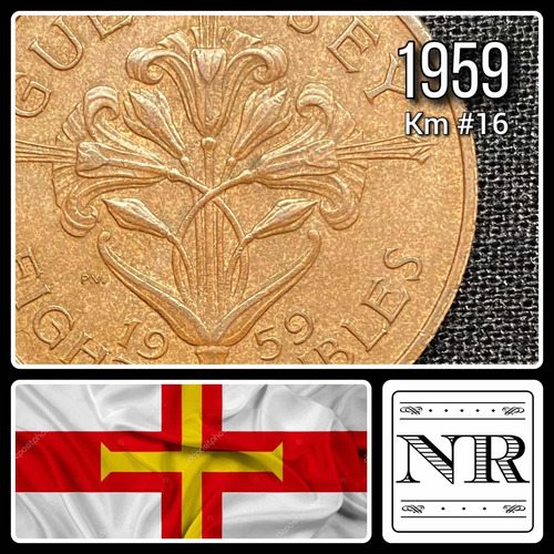 Guernsey - 8 Doubles - Año 1959 - Km #16